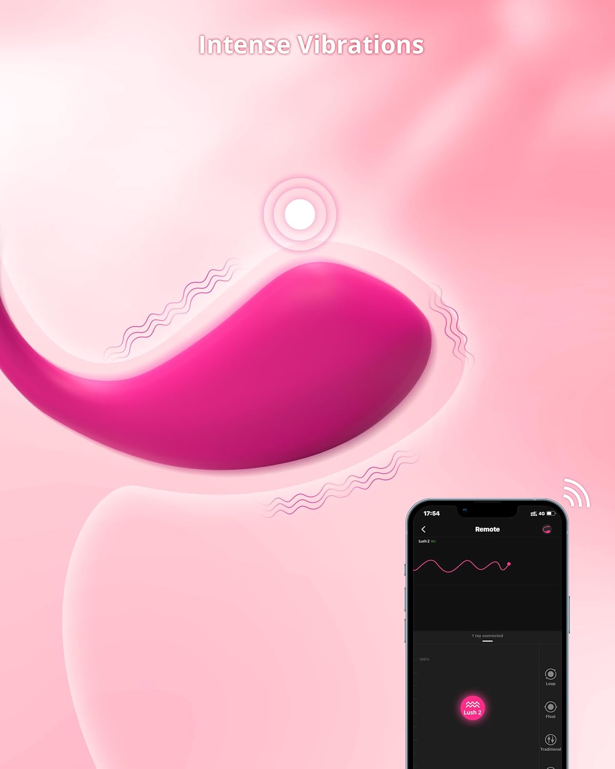 Passion - Remote Controlled Wearable Massager (Hot Pink)