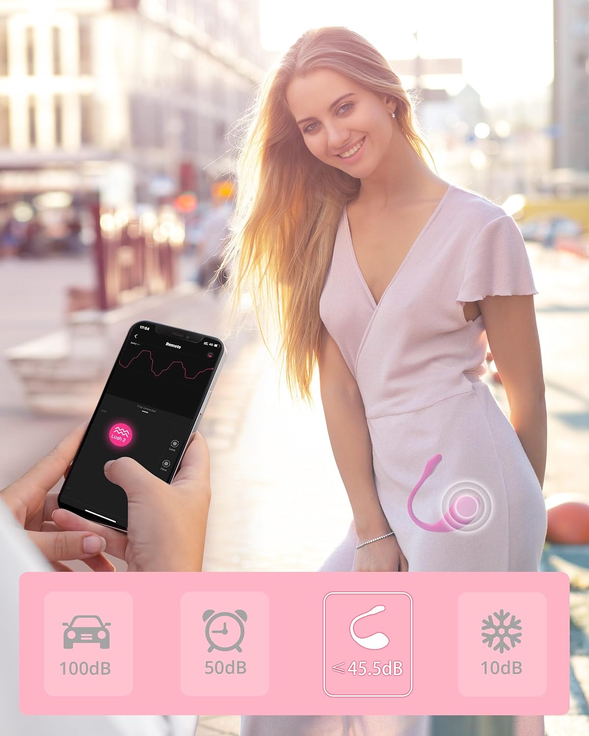 Passion - Remote Controlled Wearable Massager (Hot Pink)